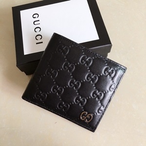 구찌 2019 SS 시마라인 로고 2단 반지갑 473916