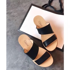 끌로에 2019 SS 가죽 웨지힐 여성 샌들