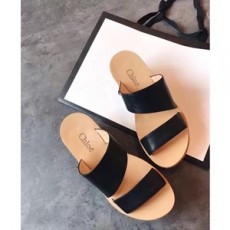 끌로에 2019 SS 가죽 웨지힐 여성 샌들
