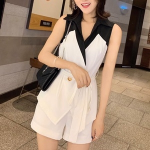 디올 2019 SS 투톤 블라우스 반바지 여성 세트