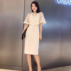 디올 2019 SS 레이스 가디건 여성 원피스 세트