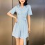 디올 2019 SS 스트라이프 벨트 여성 점프수트
