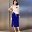 모스키노 2019 SS 캐릭터 반팔티 트임 치마 여성 세트