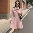 미우미우 2019 SS 카라 주름장식 여성 원피스