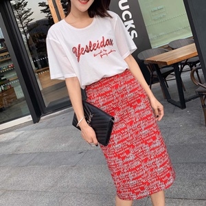 발렌티노 2019 SS 캐릭터 반팔티 스커트 여성 세트