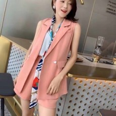 디올 2019 SS 포켓 자켓 리본 반바지 여성 세트