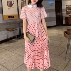 발렌티노 2019 SS 하트무늬 카라 반팔 여성 세트