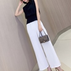 디올 2019 SS 리본 블라우스 치마바지 여성 세트