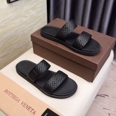 보테가 2019 SS 꼬임가죽 패치로고 남성 샌들