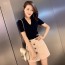 버버리 2019 SS 브이넥 반팔티 반바지 데일리룩 여성 세트