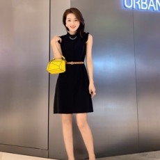 루이비통 2019 SS 체인 프릴 벨트 하객룩 여성 원피스