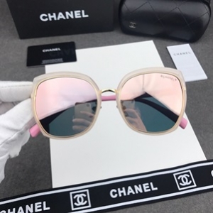 샤넬 2019 SS 캐릭터 투톤 로고 여성 선글라스