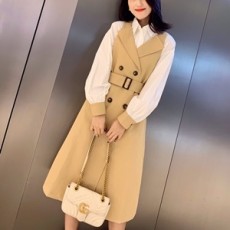 버버리 2019 SS 카라 셔츠 원피스 오피스룩 여성 세트