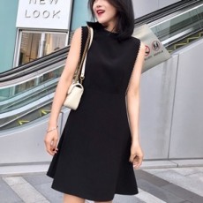 디올 2019 SS 민소매 러플 하객룩 여성 원피스