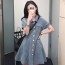 샤넬 2019 SS 체크 단추장식 데일리룩 여성 원피스