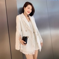 디올 2019 SS 트위드 태슬 자켓 반바지 하객룩 여성 세트
