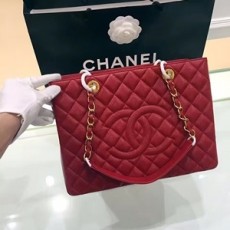 샤넬 2019 SS 캐비어 그랜드샤핑 체인 숄더백 레드 미러급
