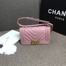 샤넬 2019 SS 램스킨 쉐브론 보이백 크로스백 미러급