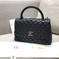 샤넬 2019 SS 캐비어 코코 핸들백 올블랙 미러급