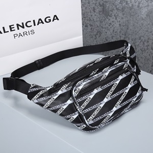발렌시아가 2019 SS 띠로고 벨트백 힙색 66385