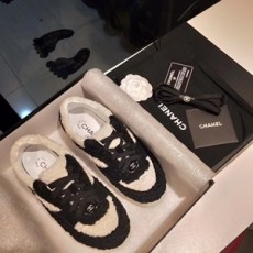 샤넬 2019 SS 로고 팬더퍼 투톤 여성 슈즈