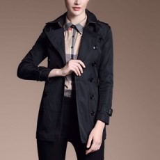 버버리 2019 SS 벨트버클 블랙 여성 반코트