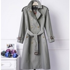 버버리 2019 SS 벨트버클 그레이 여성 롱코트 커스텀