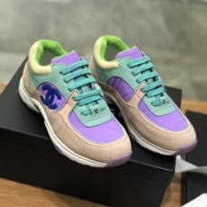 샤넬 2019 SS 코쿤 로고 핑크보라 여성 슈즈