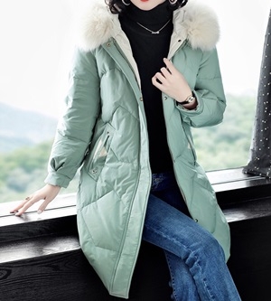 펜디 2019 SS 투톤 퀄팅 포켓 여성 롱패딩