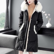 몽클레어 2019 SS 여우퍼장식 포켓 여성 롱패딩