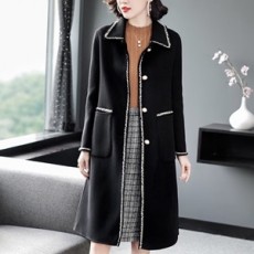 샤넬 2019 SS 캐시미어 태슬 포켓 여성 롱코트