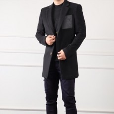 로에베 2019 SS 캐시미어 패치로고 남성 코트