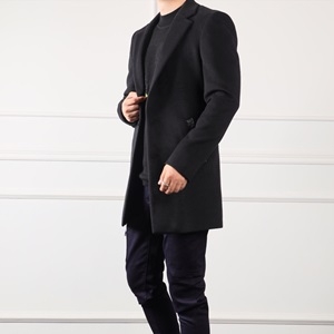 보테가 2019 SS 캐시미어 꼬임가죽장식 남성 코트