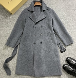 버버리 2019 SS 캐시미어 벨트장식 남성 롱코트