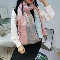 샤넬 2019 SS 캐릭터무늬 투톤 로고 여성 머플러