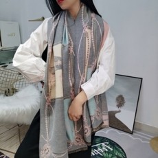 에르메스 2019 SS 캐릭터무늬 로고 여성 머플러