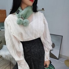 샤넬 2019 SS 인조퍼 로고 여성 머플러