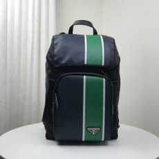 프라다 2019 SS 투톤 삼각로고 백팩 2VZ135