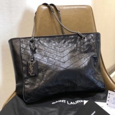 생로랑 2019 SS 빈티지 스티치 체인 쇼퍼백