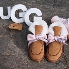 UGG 2020 SS 양털 리본장식 여성 쇼트부츠