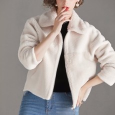 샤넬 2020 SS 양털 카라 여성 자켓