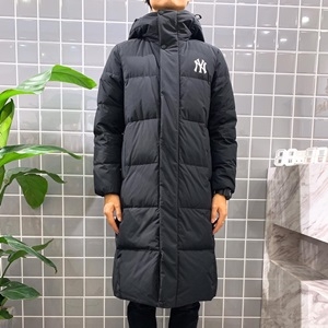 NY 2020 SS 캐릭터 로고 후드 여성 롱패딩