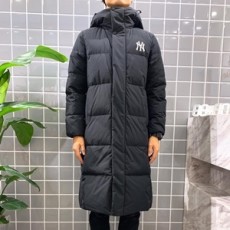 NY 2020 SS 캐릭터 로고 후드 여성 롱패딩