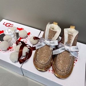 UGG 2020 SS 큐빅 리본장식 여성 쇼트부츠