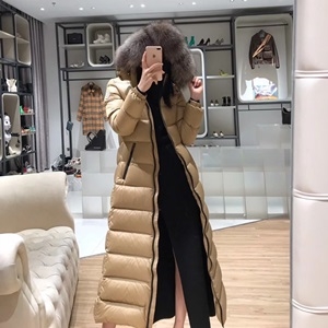 몽클레어 2020 SS 여우퍼 퀄팅 여성 롱패딩