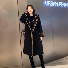 루이비통 2020 SS 후드 벨트장식 여성 롱코트