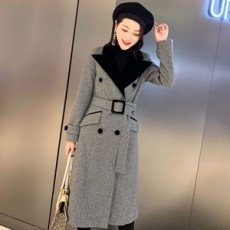 디올 2020 SS 투톤 단추장식 여성 롱코트