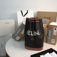 셀린느 2020 SS 캐릭터 프린트 끈장식 버킷백