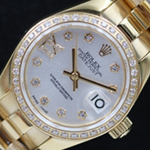 Rolex Lady Datejust Gold and Steel Index Dia New 28mm - 롤렉스 데이져스트 여성용 신형 28mm