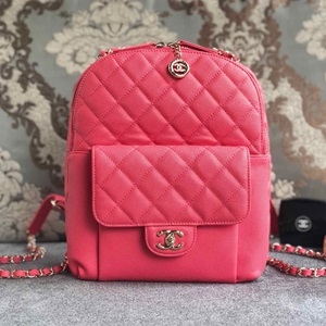 샤넬 2020 SS 캐비어 퀄팅 포켓 체인 백팩